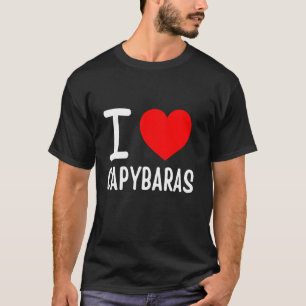 Camiseta Eu adoro capybaras roupa