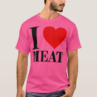 Camiseta Eu Adoro Carne Para Comida De Lover Foodie