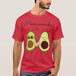 Camiseta Eu adoro casal de abacate