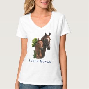 Camiseta Eu adoro cavalos