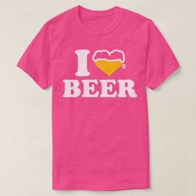 Camiseta Eu adoro cerveja (Frente do Design)