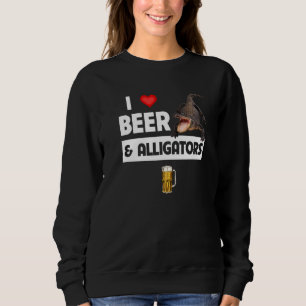 Camiseta Eu adoro cerveja e jacarés repicam Bebendo engraça