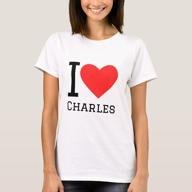 Camiseta Eu adoro charles (Frente)