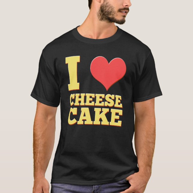 Camiseta Eu Adoro Cheesecake Comida Graham Crust Enxerts Ch (Frente)