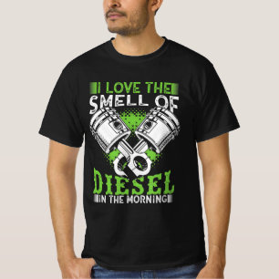 Camiseta Eu Adoro Cheiro De Diesel Na Manhã Presente Para 