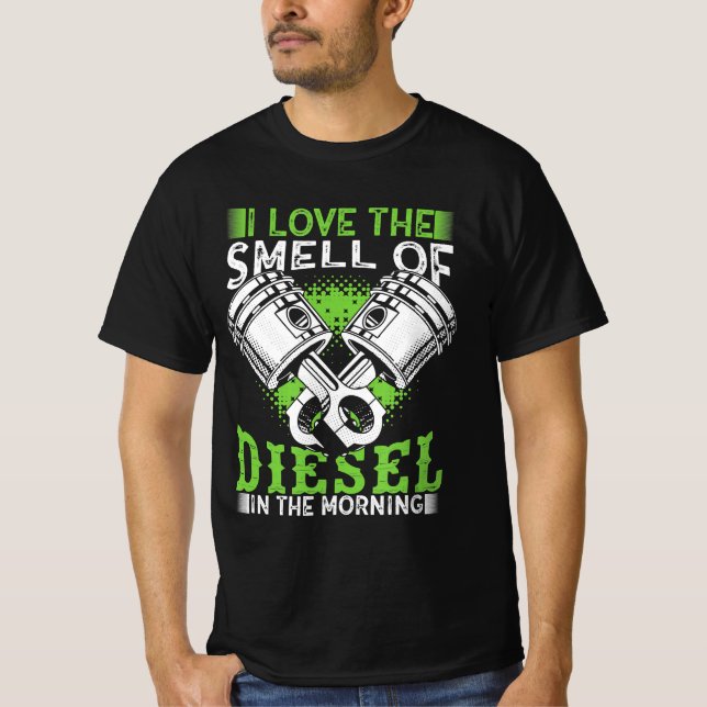 Camiseta Eu Adoro Cheiro De Diesel Na Manhã Presente Para C (Frente)