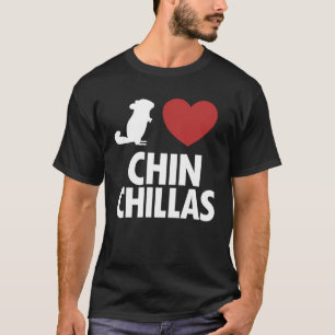 Camiseta Eu adoro Chinchillas Longtail Long Hair Breeder Ch