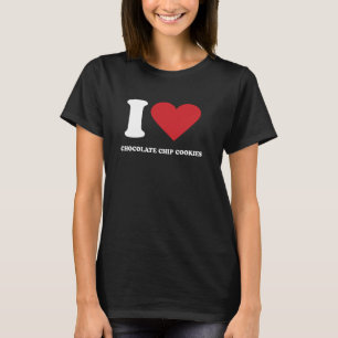Camiseta Eu adoro chocolate chip cookies I Heart CHOCOLATE
