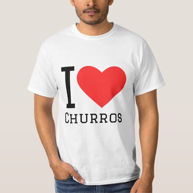 Camiseta Eu adoro churros (Frente)