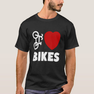 Camiseta Eu adoro ciclista de bicicletas