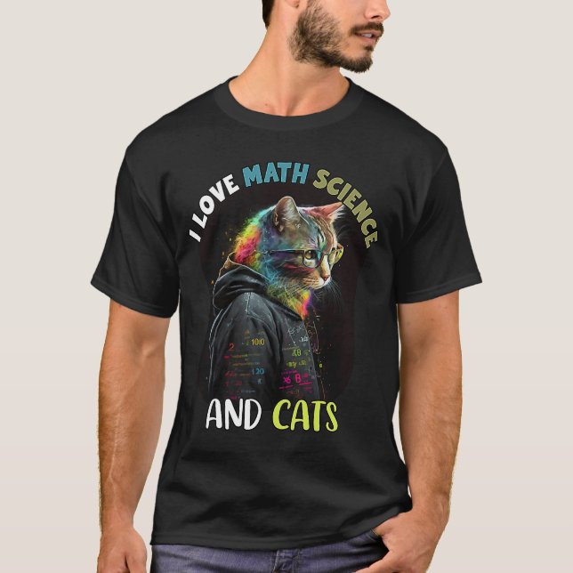 Camiseta Eu Adoro Ciência Da Matemática E Nerd De Ciência D (Frente)