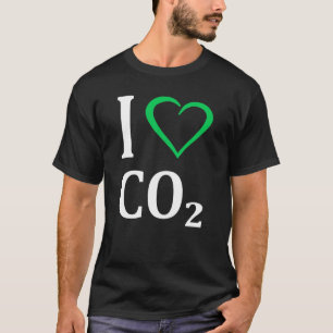 Camiseta Eu adoro CO2 Dióxido Climático