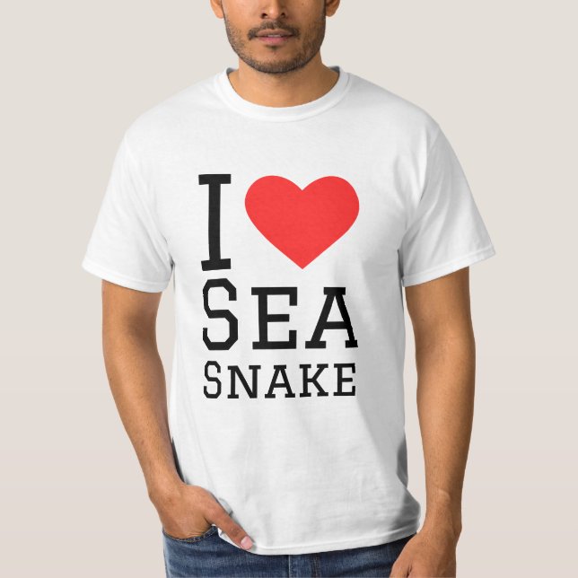 Camiseta Eu adoro cobra do mar (Frente)