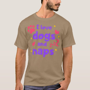 Camiseta Eu adoro cochilos de cães