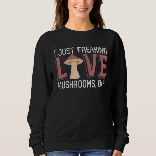 Camiseta Eu Adoro Cogumelos Ok Forjando Mushroomi