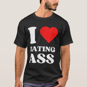 Camiseta Eu Adoro Comer No Coração Comendo Hea Vermelha Est