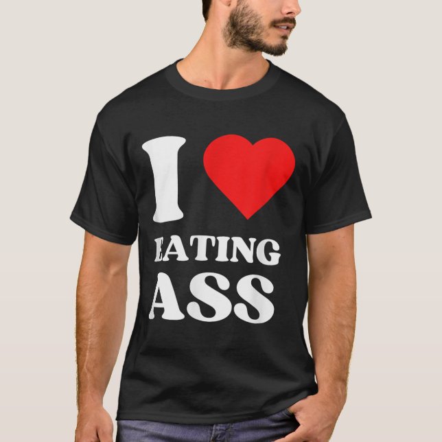 Camiseta Eu Adoro Comer No Coração Comendo Hea Vermelha Est (Frente)
