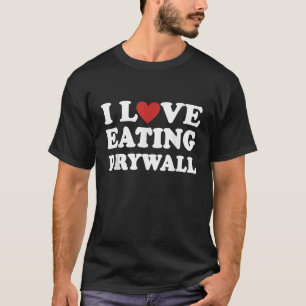 Camiseta Eu Adoro Comer Parede de Gesso