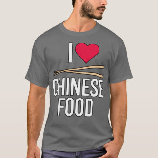 Camiseta Eu adoro Comida chinesa