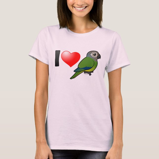 Camiseta Eu Adoro Conuras Cabeças Dusky (Frente)