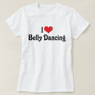 Camiseta Eu Adoro Coração Belly Dançando