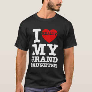 Camiseta Eu Adoro Coração Minha Avô Avô Matc