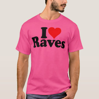 Camiseta Eu Adoro Coração Raves Ravers Raving Dance