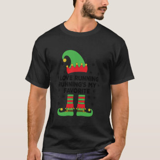 Camiseta Eu adoro correr como meu Elf C favorito