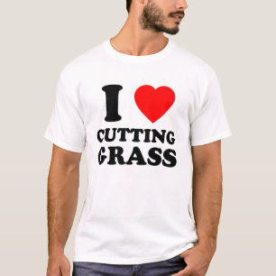 Camiseta Eu Adoro Cortar Grass Engraçado Gift.