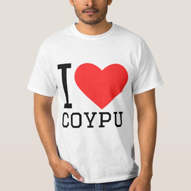 Camiseta Eu adoro coypu (Frente)