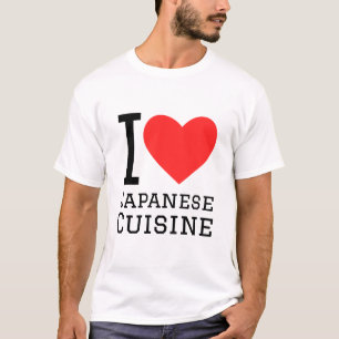 Camiseta Eu adoro cozinha japonesa