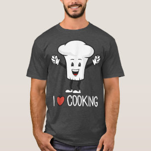 Camiseta Eu Adoro Cozinhar Chefs Que Cozinham Comidas