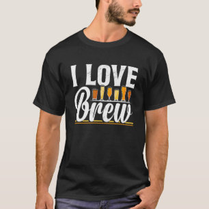 Camiseta Eu Adoro Criar Dia de os namorados De Cerveja Hobb