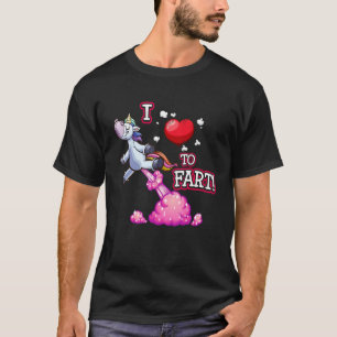 Camiseta Eu adoro criar um Unicórnio amando o coração