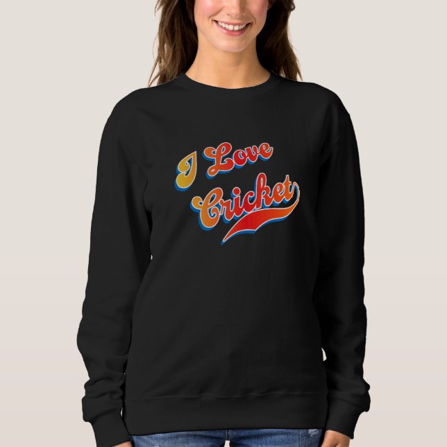 Camiseta Eu adoro críquete (Frente)