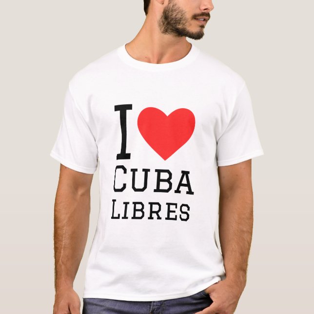 Camiseta Eu adoro cuba libres (Frente)