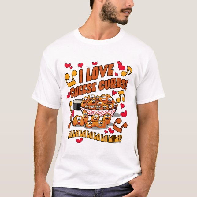 Camiseta Eu Adoro Curdas De Queijo! (Frente)