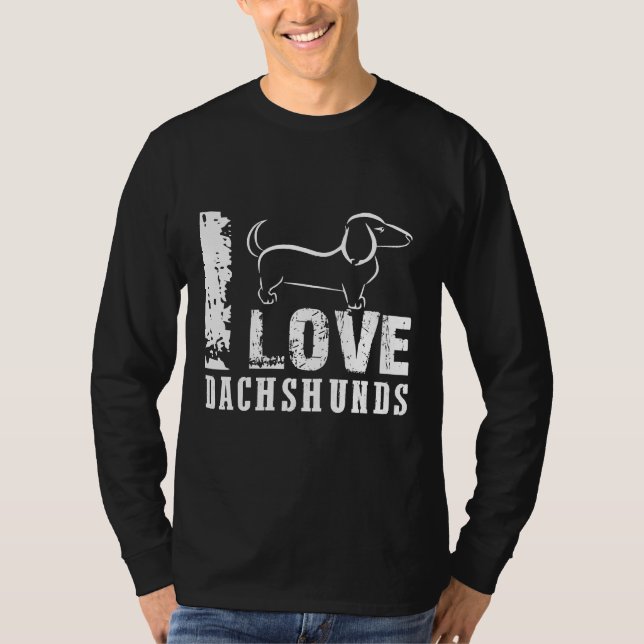 Camiseta Eu Adoro Dachshances (Frente)