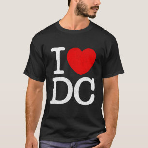 Camiseta Eu Adoro Dc Washington Se Distanciando Em Dc