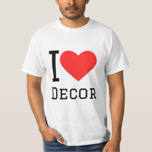 Camiseta Eu adoro decoração