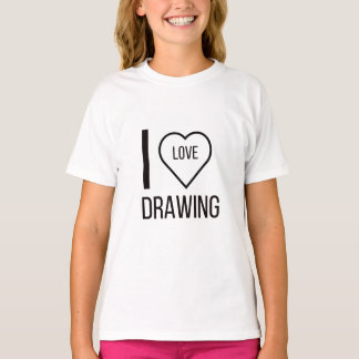 CAMISETA EU ADORO DESENHO