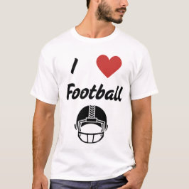 Camiseta Eu adoro Design de texto de futebol