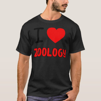 Camiseta Eu adoro design de Zoologia para presente de Zoólo