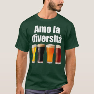 Camiseta Eu Adoro Diversidade De Cerveja Dotada De Artesana