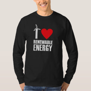 Camiseta Eu adoro energia renovável