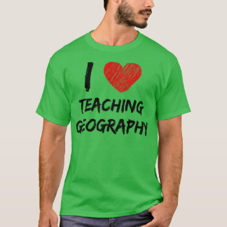 Camiseta Eu Adoro Ensinar Geografia