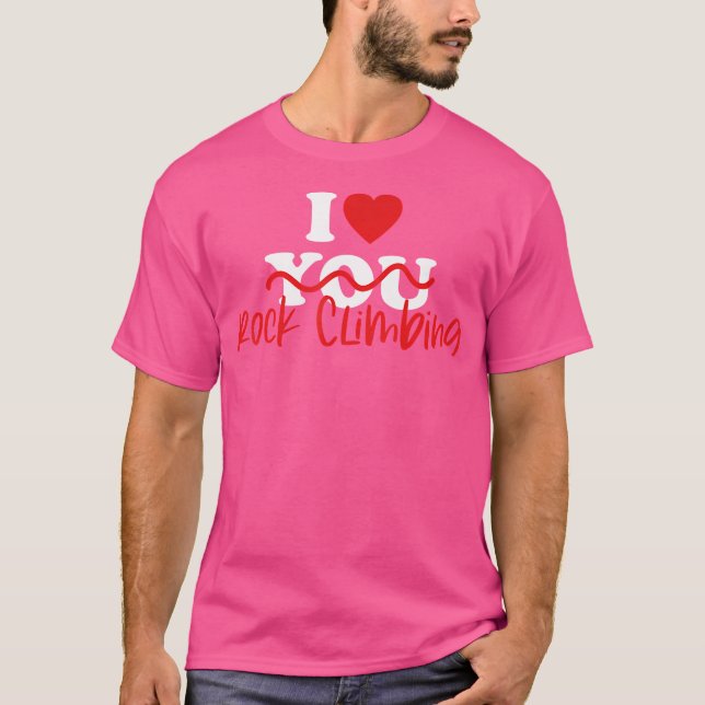 Camiseta Eu Adoro Escalar Rock (Frente)