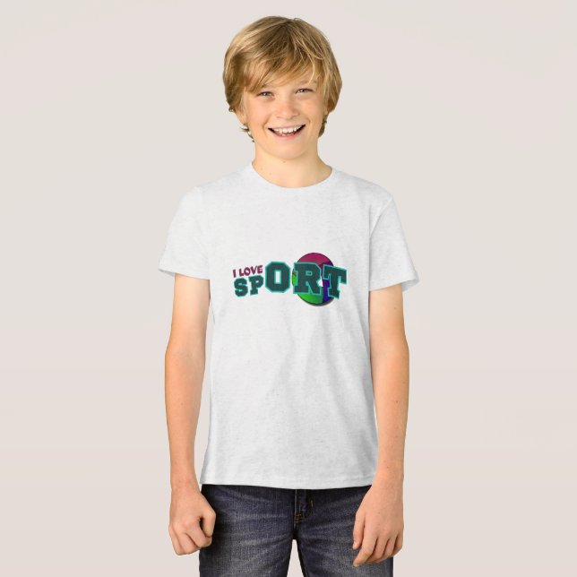 Camiseta Eu Adoro Esporte (Frente Completa)