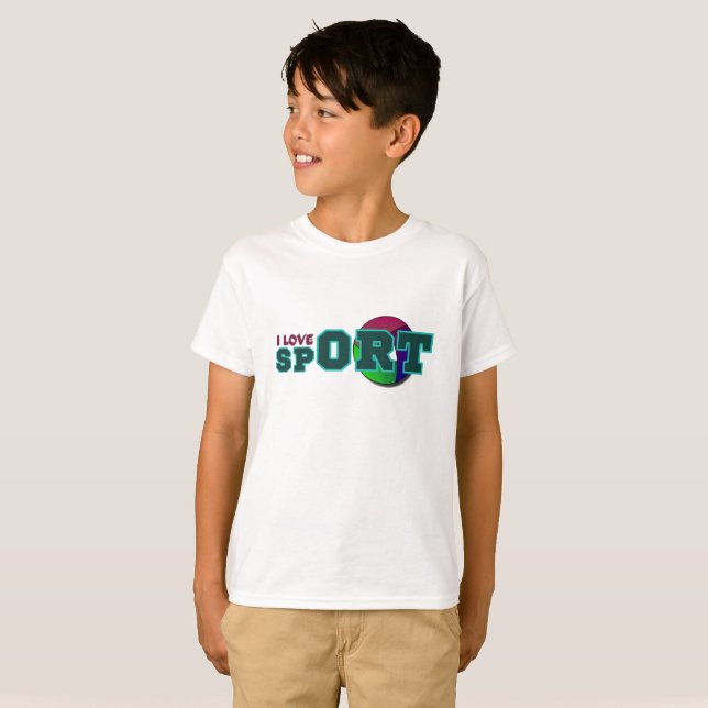 Camiseta Eu Adoro Esporte (Frente Completa)