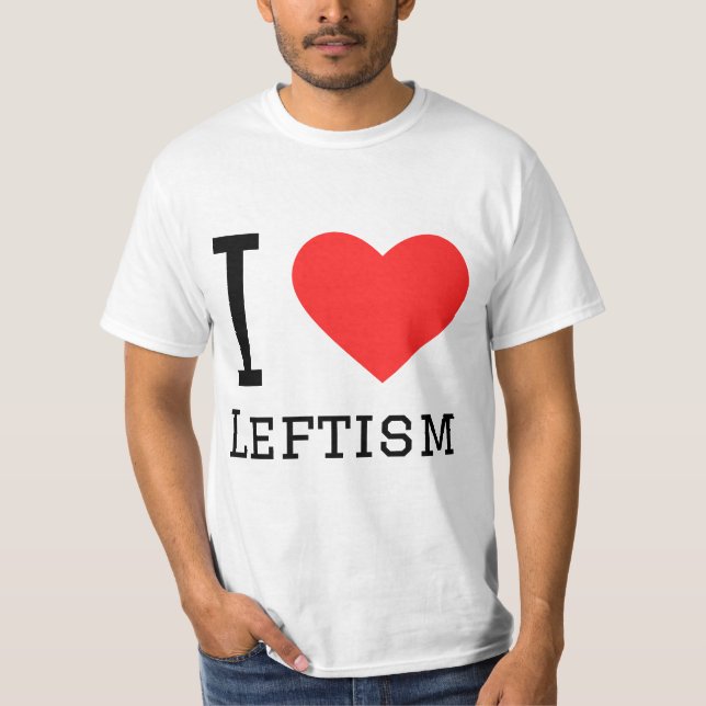 Camiseta Eu adoro esquerdismo (Frente)